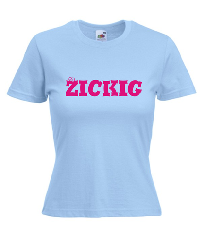 Motiv T-Shirt Damen Zickig