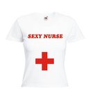 Motiv T-Shirt Damen Sexy Nurse