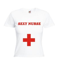 Motiv T-Shirt Damen Sexy Nurse