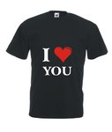 Motiv T-Shirt Herren I Love You