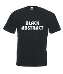 Motiv T-Shirt Herren Black Abstract