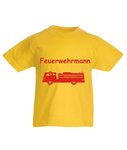 Motiv T-Shirt Kinder Feuerwehr
