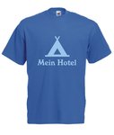 Motiv T-Shirt Herren Mein Hotel Zelt
