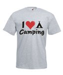 Motiv T-Shirt Herren I Love Camping Zelt