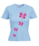 Motiv T-Shirt Damen Art Schmetterling