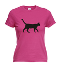 Motiv T-Shirt Damen Katze