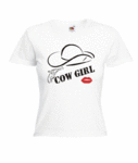 Motiv T-Shirt Damen Cowgirl