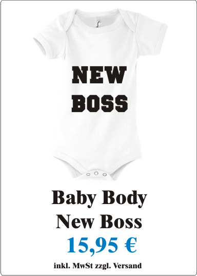 Boss_Suesser_Baby_Body_mit_Motiv_New_Boss_niedlich_Baby_Strampler_mit_Motiv_New_Boss_weiss_schwarz_Angebot1